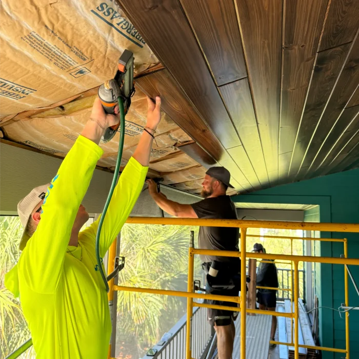tongue groove porch